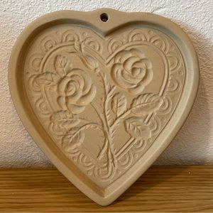 Vintage! Brown Bag Cookie Art Rose Mold 1992 Hill Design EUC